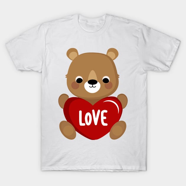 Love On T-Shirt by Wanda City